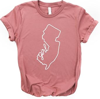 New Jersey Gift Shirt, New Jersey Girl, Girl Pride, NJ Home Shirt, I Love, Softstyle Unisex Tee