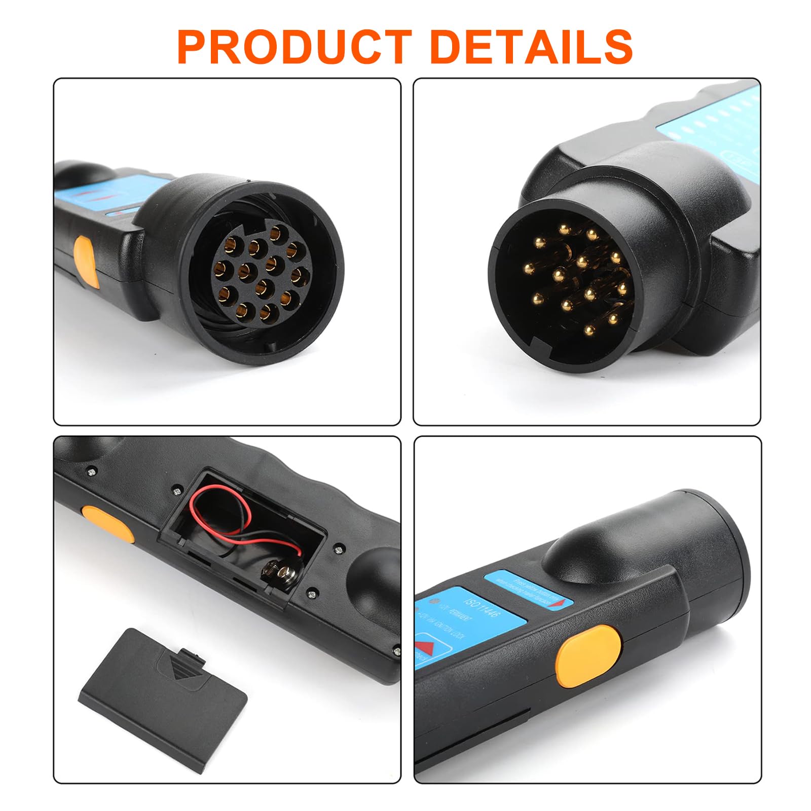 Tester Per Rimorchi Per Auto, Strumento Di Test Per Rimorchi A 7 Pin Da 12 V Tester Per Circuiti Di Cablaggio Strumenti Diagnostici Tester Per Prese Di Corrente Per Roulotte Camper Auto 88832697