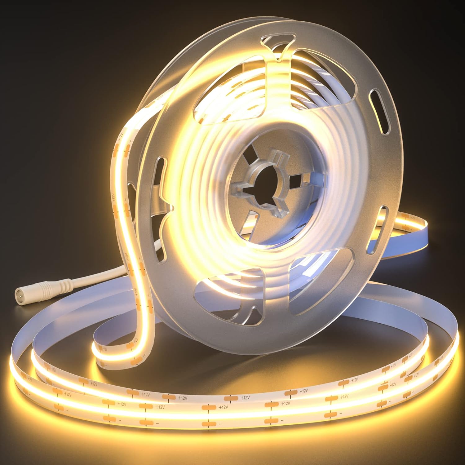 PWAYTEK Led Strip Lights: 6.56ft/2M (1 Rolls) 3000-6000k Warm Lights Strip for Bedroom, Desk, Indoor Room Bedroom,Cloakroom