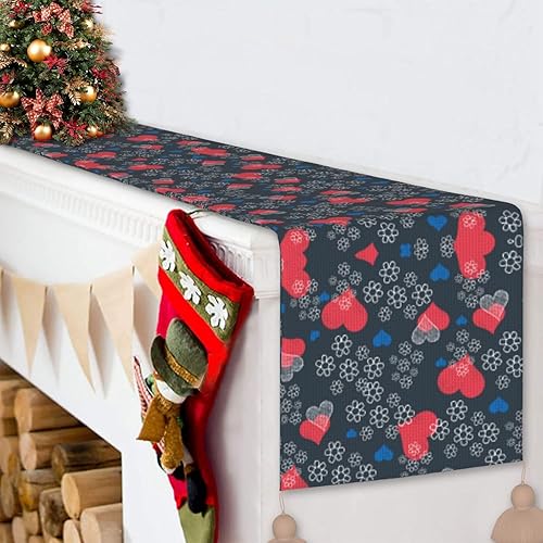 Miniatura 6 de Hearts Christmas Table Runner Dining Table Decor Christmas Decorations Indoor Home Decor Christmas Table Runners Xmas Navidad Decoracion 2023 for