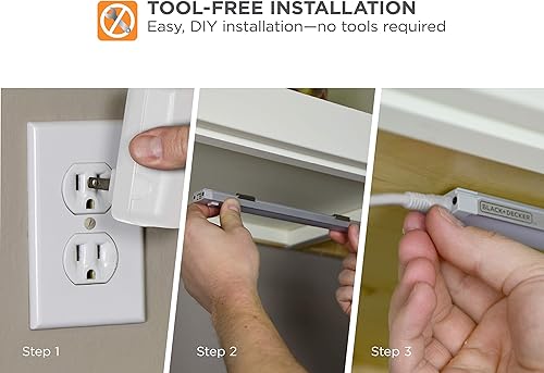 Miniatura 5 de Extensión de cable de puente para kits de iluminación bajo gabinete 108"