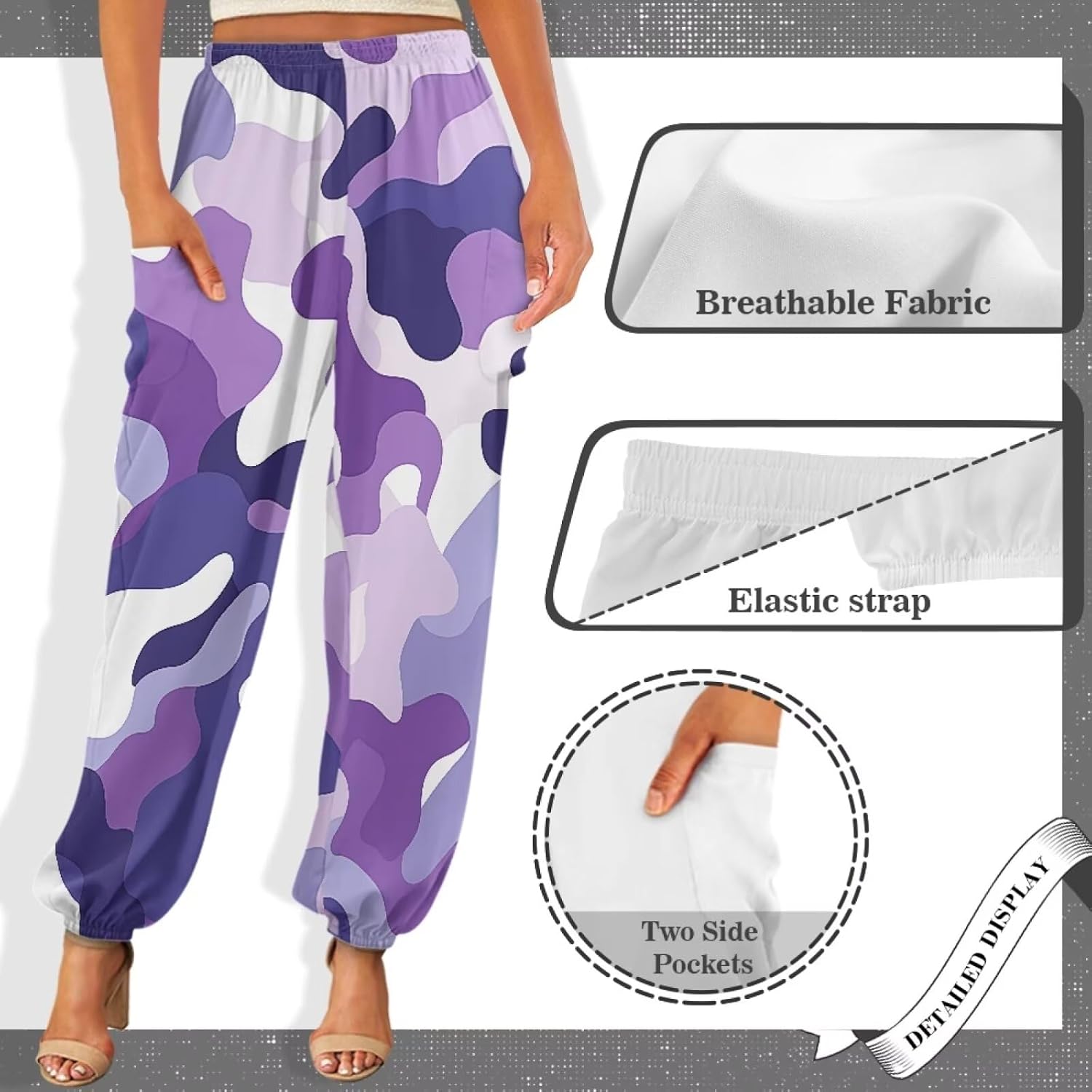 Harem Yoga Pants for Women High Waisted Sweatpants with Pockets Casual Comfy Loose Trousers Fit Spring Summer