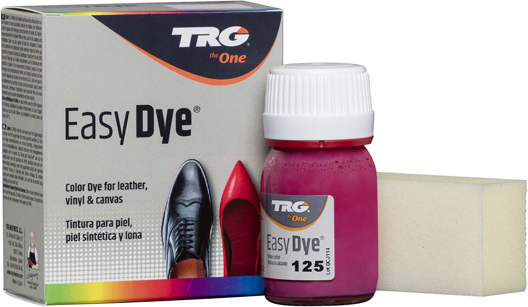 TRG the One Easy Dye for Leather and Canvas Shoes and Accessories (125 - Fuchsia)