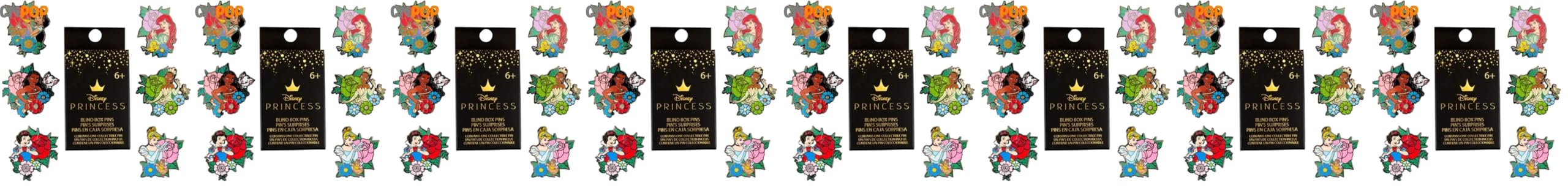 Loungefly - Disney - Princess - Blind Enamel Pin Purchase - Disney Princesses Enamel Pins - Cute Collectable Novelty Brooch - for Backpacks & Bags - Gift Idea - Official Merchandise