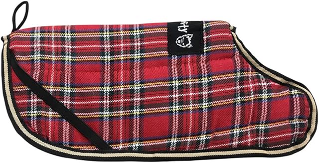 Bunty Reversible Highland Tartan Dog Coat Outdoor Warm Fleece Jacket Reflective Raincoat - Medium