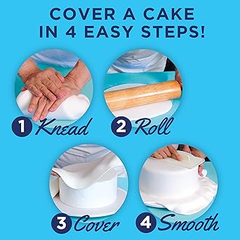Satin Ice Fondant for Cake Decorating, White (2 Pound)