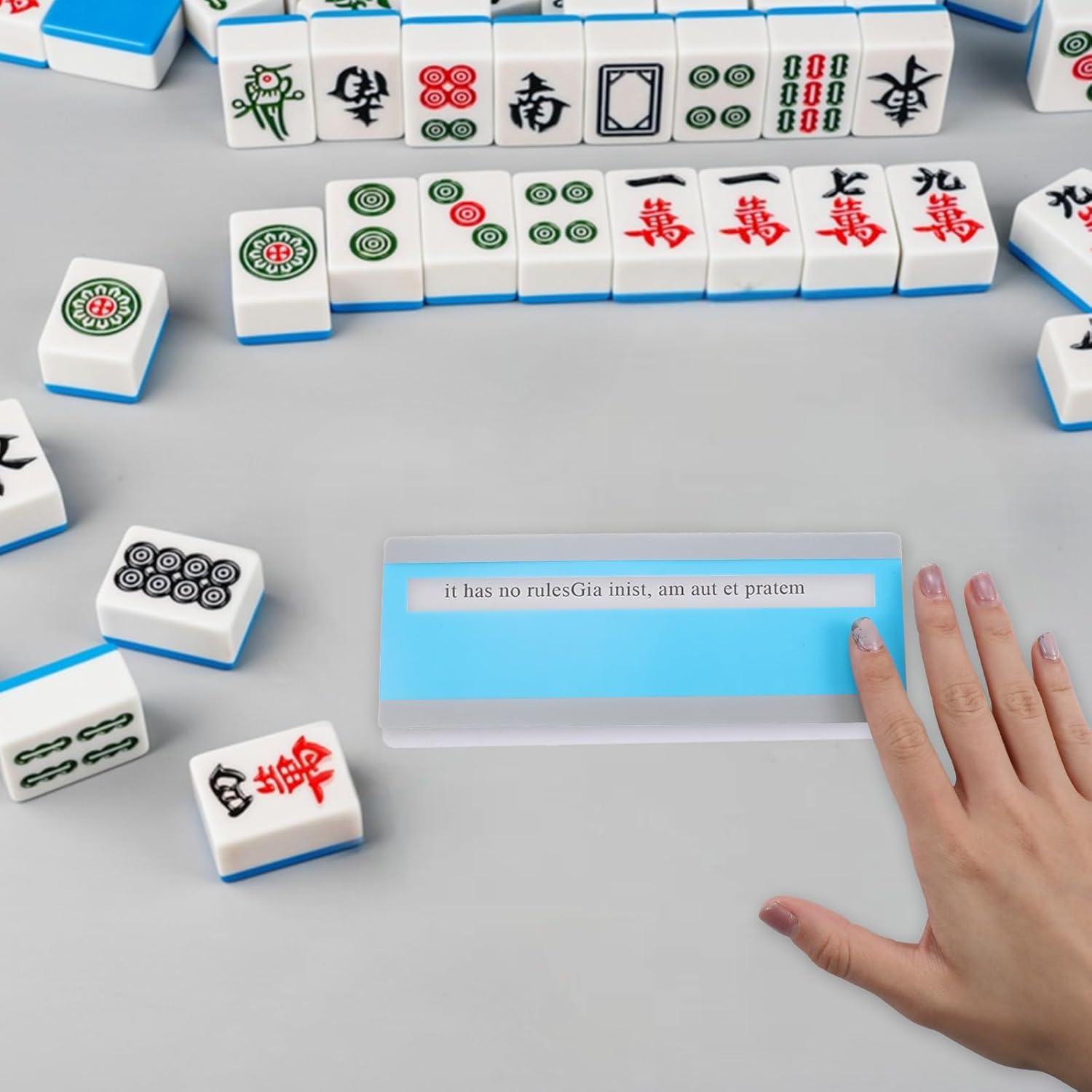 4 Pcs Mahjong Line Finder, Beginner Mahjongs Rules Reader, Rules Guide Line Maker, Mahjong Gifts for Players & Beginners