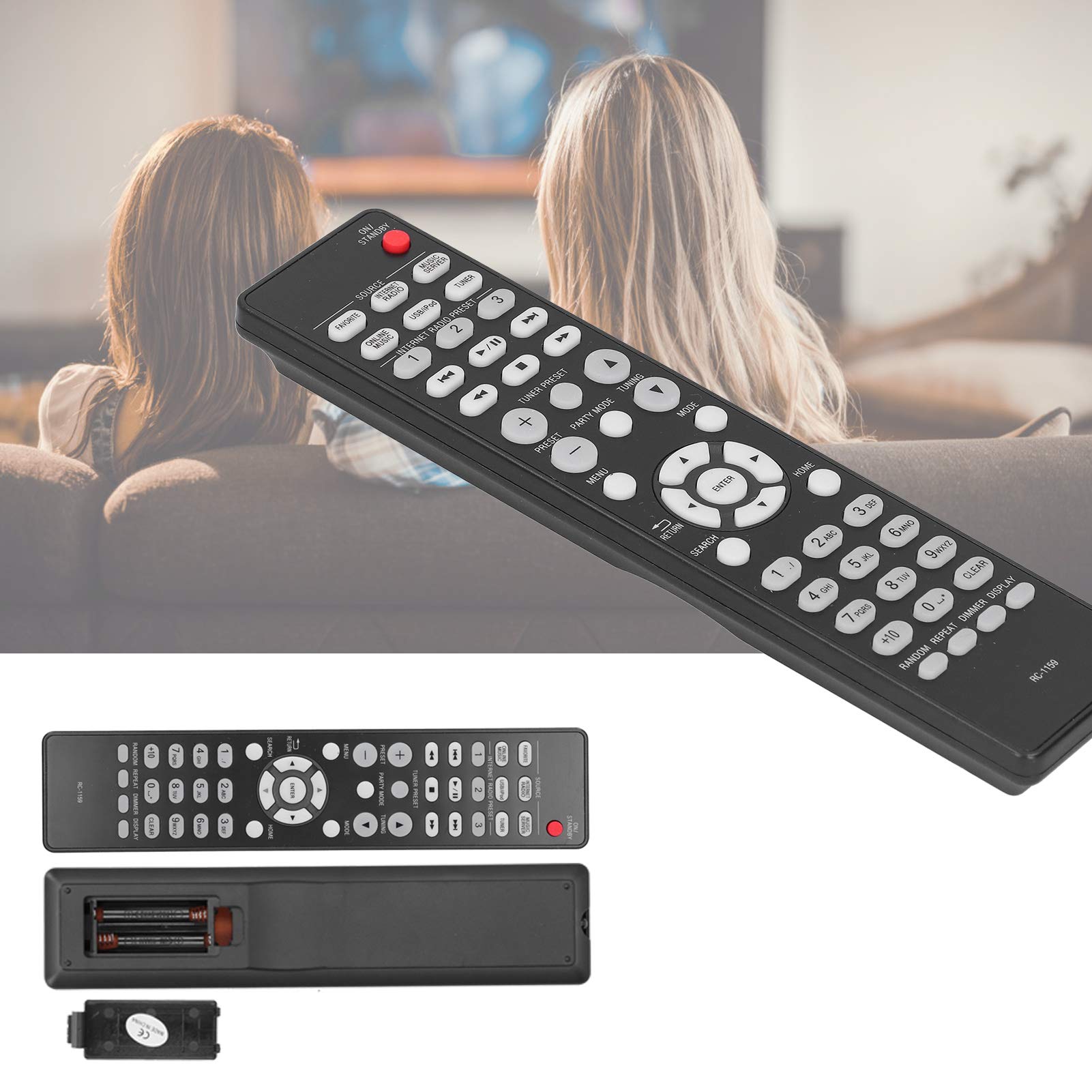 Télécommande Universelle, télécommande à Clavier RC-1159, télécommande de Remplacement pour Tous Les téléviseurs LCD