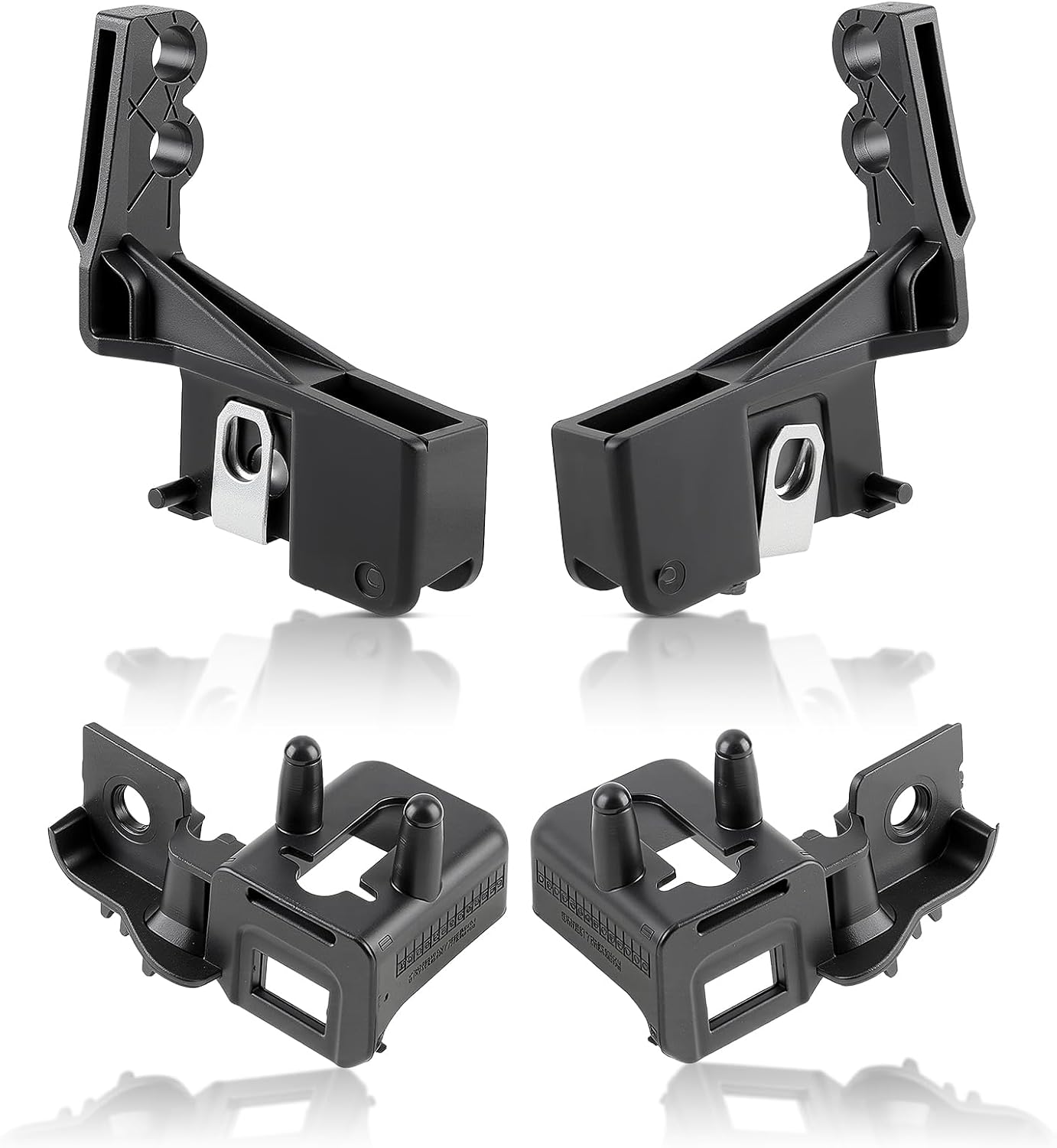 DS7Z13A005A LH&RH Headlight Lamp Mounting Brackets Compatible with Lincoln MKZ 2013-2016 Compatible with Ford Fusion 2013-2016 4 PCS Lamp Mount Bracket DS7Z13A004A