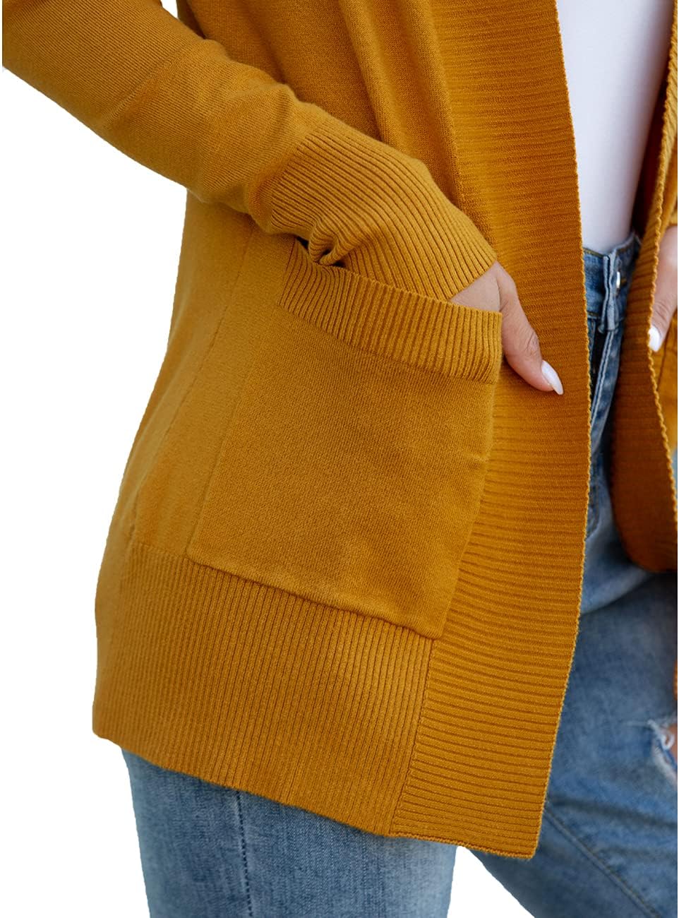 REDHOTYPE Women's Cardigans with Pockets Casual Lightweight Open Front Cardigan Sweaters for Women (S-2XL) - Image 4