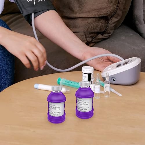 Vista 14 de Funda protectora de insulina a través de botella para diabéticos, soporte de silicona para la mayoría de los viales de insulina de 0.3 fl oz