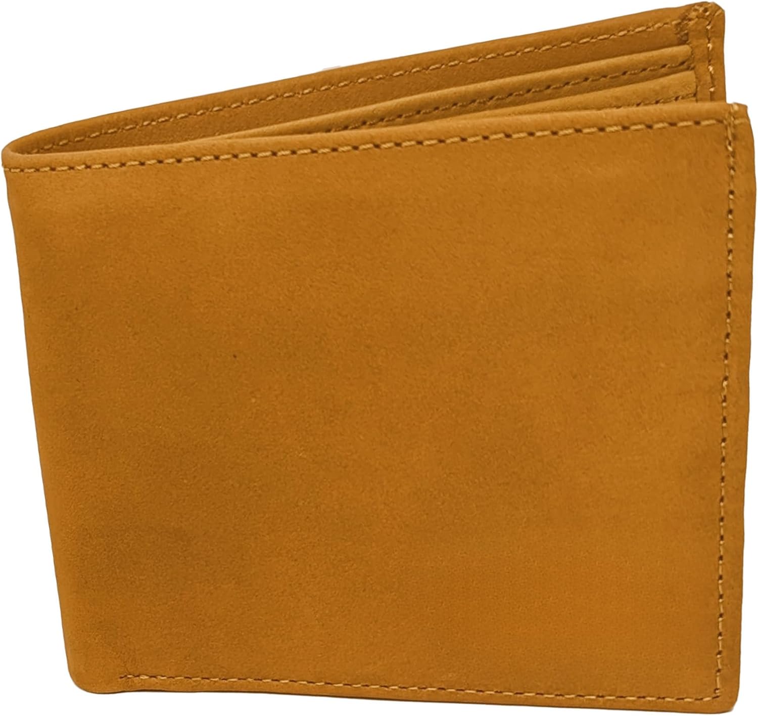 GIFTER Top Grain Leather Light Brown Men Wallet, Genuine Leather RFID Blocking Bifold Black Wallet Gift for Husband Boyfriend Groomsmen Dad Grandpa, Extra Capacity with 2 ID Windows