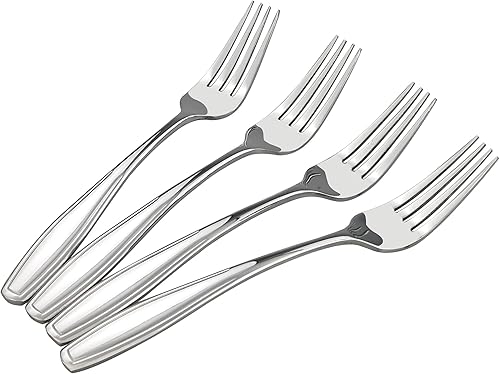 Pekky Juego de 12 tenedores de acero inoxidable, 7.8 pulgadas