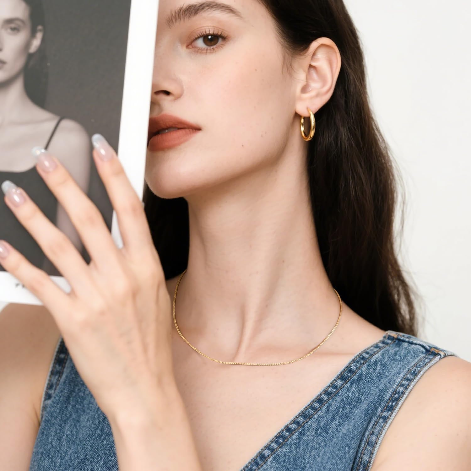 14K Gold Chains for Women 14K Gold Necklaces for Womens Mens Chain Necklaces for Women Trendy Classic Franco Chain Design Womens Necklace Golden Chain for Mens Necklace 16-30in 1.3/1.5mm - Image 6