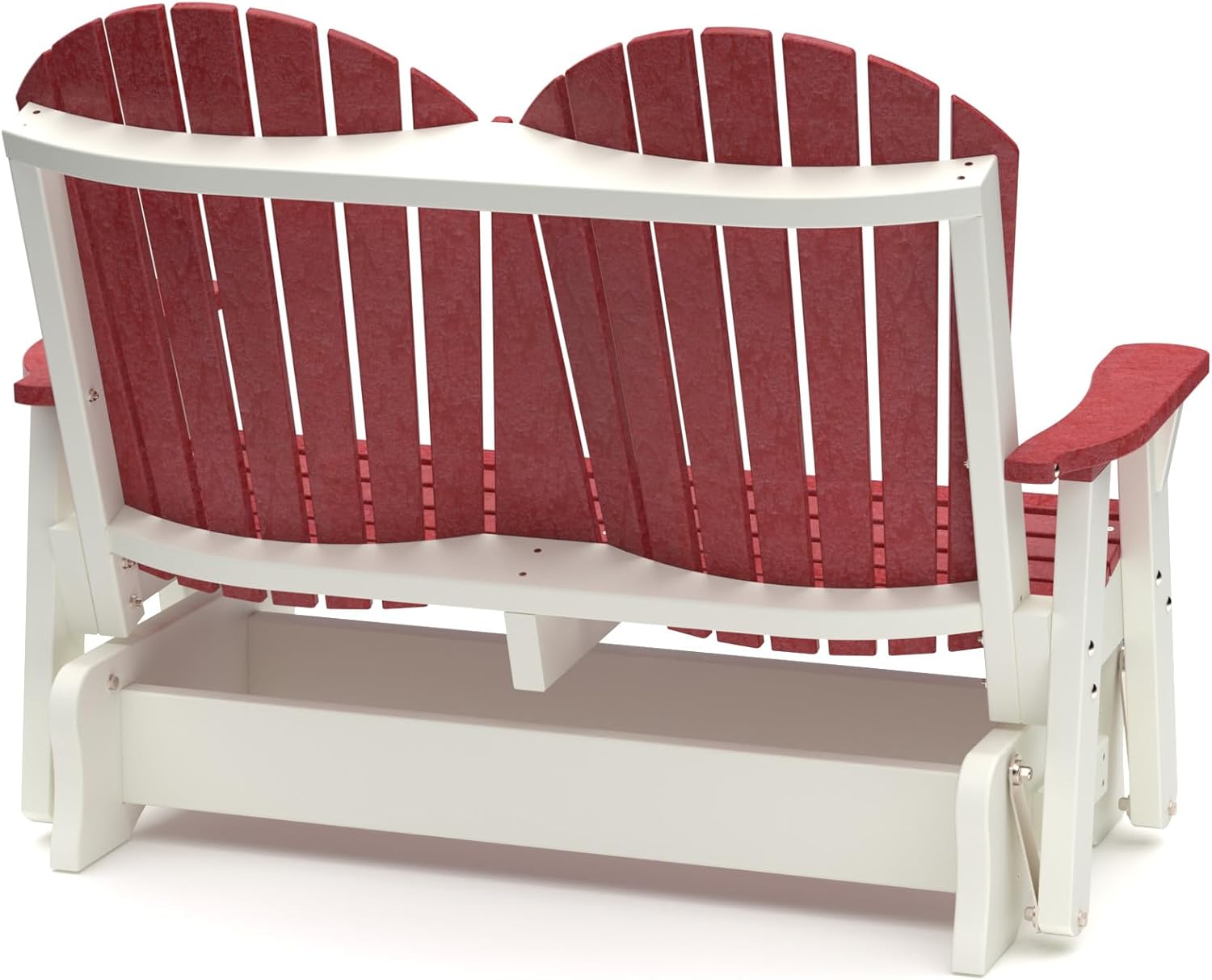 Wildridge Heritage Double Glider, Tudor Brown and Black - Outdoor Weather Resistant Recycled Plastic Furniture for Patio