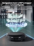 Lefant M5 Max Robot Aspirateur Laveur Rouleau 25000Pa 100% Anti-Enroulement | Roller 20 cm Zéro Enchevêtrement, Lavage du Rouleau à 80 °C avec Séchage Air Froid, Navigation dToF + PSD 2.0, Alexa/App - 10