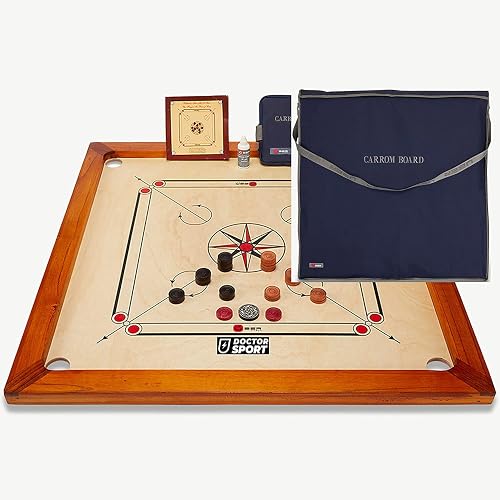 Jeu de carrom - Plateau de jeu à carreaux -