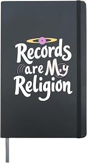 Vinyl Art Collectors Record Cover Art Limited Editions Hardcover Journal, Black