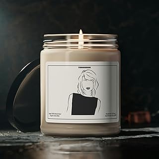 Generic Salt Candle Merch Housewarming Gift Spencer Reid Soy Candle Book Lover, Soy Wax Candles, Scented Soy Candle, Home Decor Candle, Cream, ZRG2PT9CAF