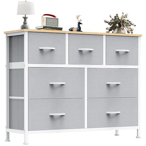 OLIXIS 7 Drawer Closet Organizer Chest, Fabric Storage Tower with