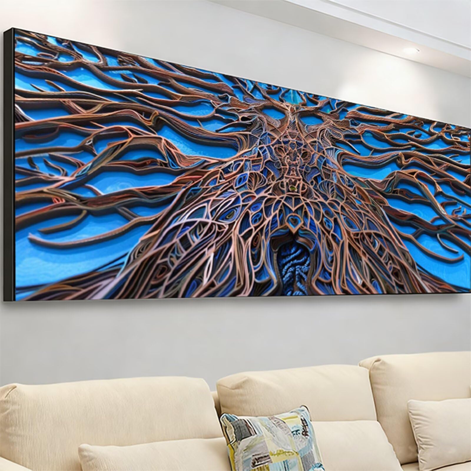 Duże diamentowe gałęzie sztuki, zestawy do malowania diamentami dla dorosłych, 5D Dimond Art Abstract Gem Arts and Crafts dla dzieci, zestaw do haftu krzyżykowego z kryształami górskimi, dekoracja
