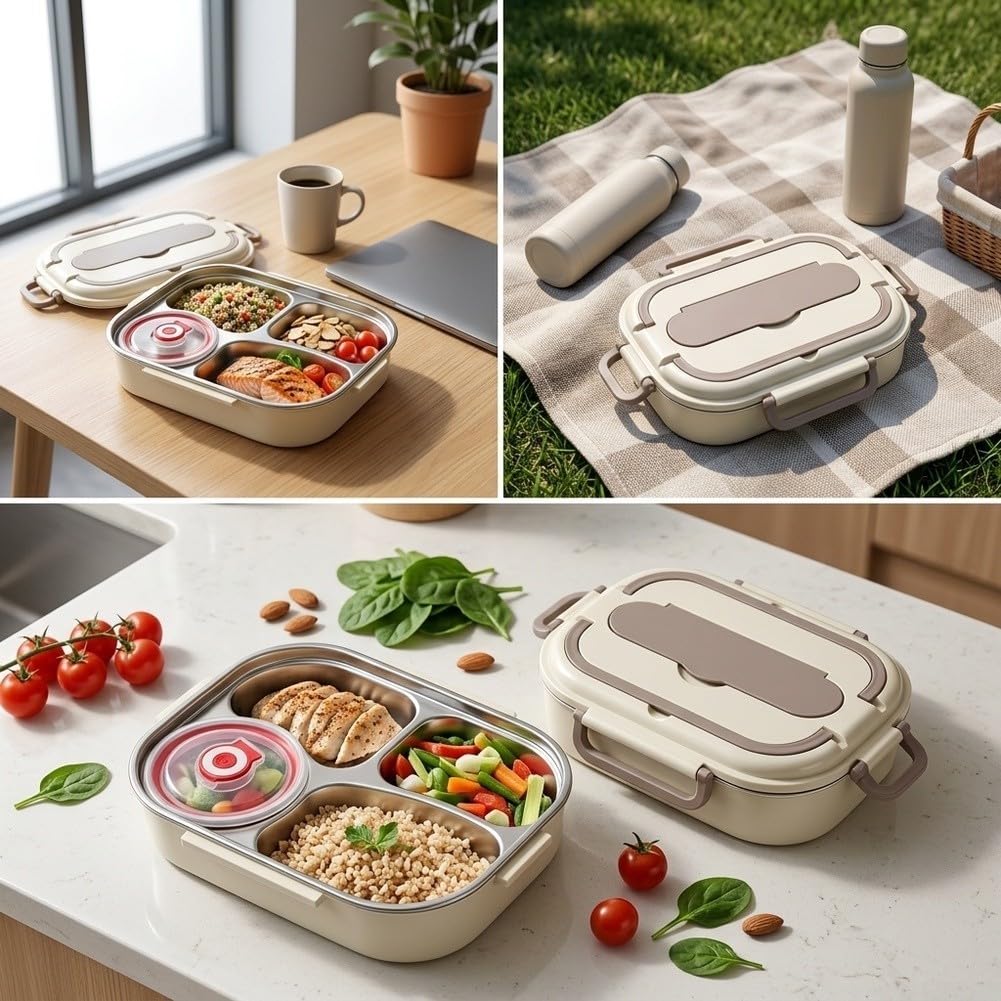 Recipiente Comida Hermético Microondas Oficina Escuela