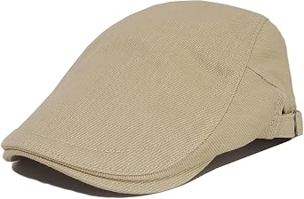 Cotton Newsboy Hat for Men Flat Cap Ivy Gatsby Cabbie Driving Hat