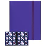 GEAoffice Card Binder 9 Pocket, 360 Pockets Trading Card Album Folder, Side Loading Collection Folder for MTG, TCG, Sports (Purple)