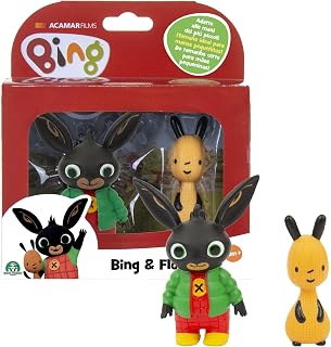 Giochi Preziosi Bing BNG10Z01 Pair of Mini Bing Characters Greeting and Smiling Flop Suitable for Toddlers Hands from 18 Months
