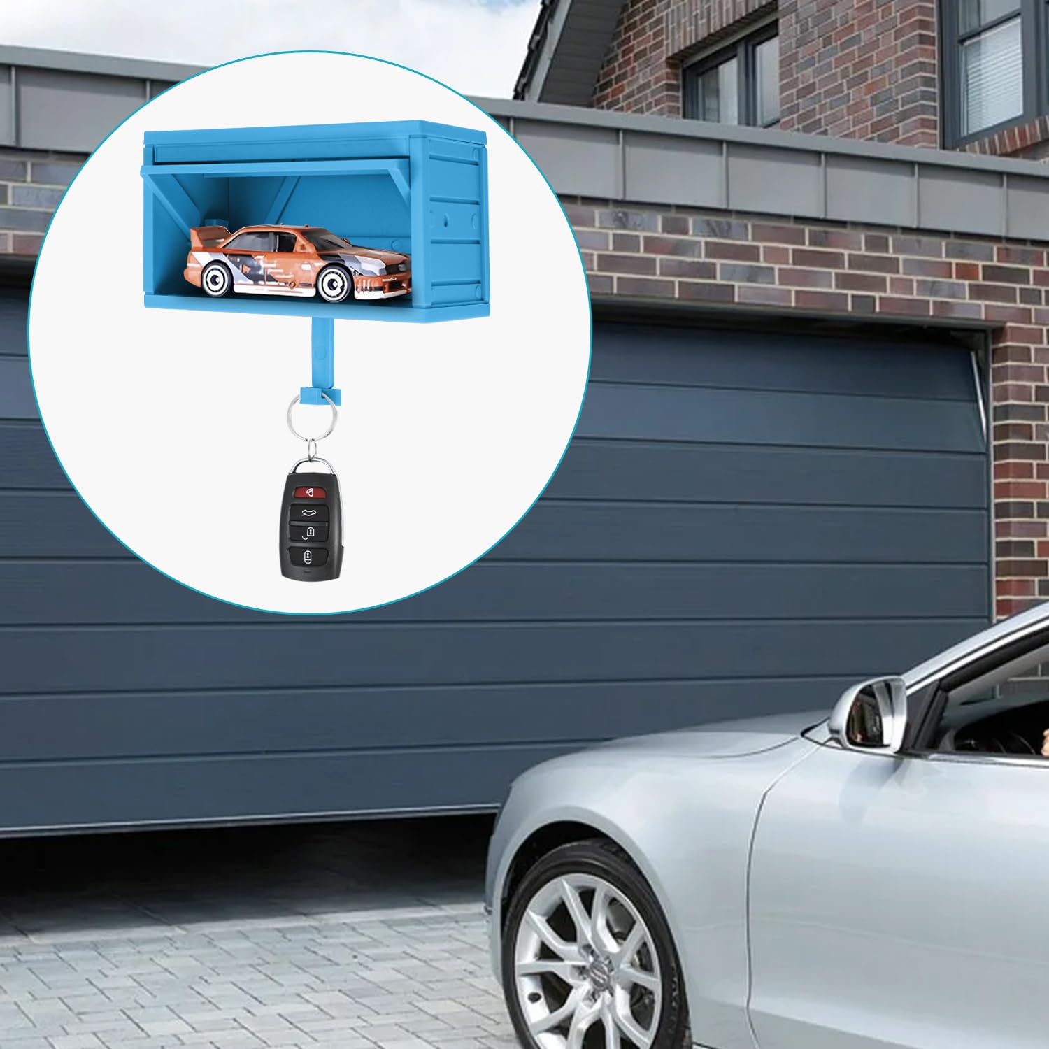 Portachiavi da garage per auto con porta apribile, unico | FindTheDeal