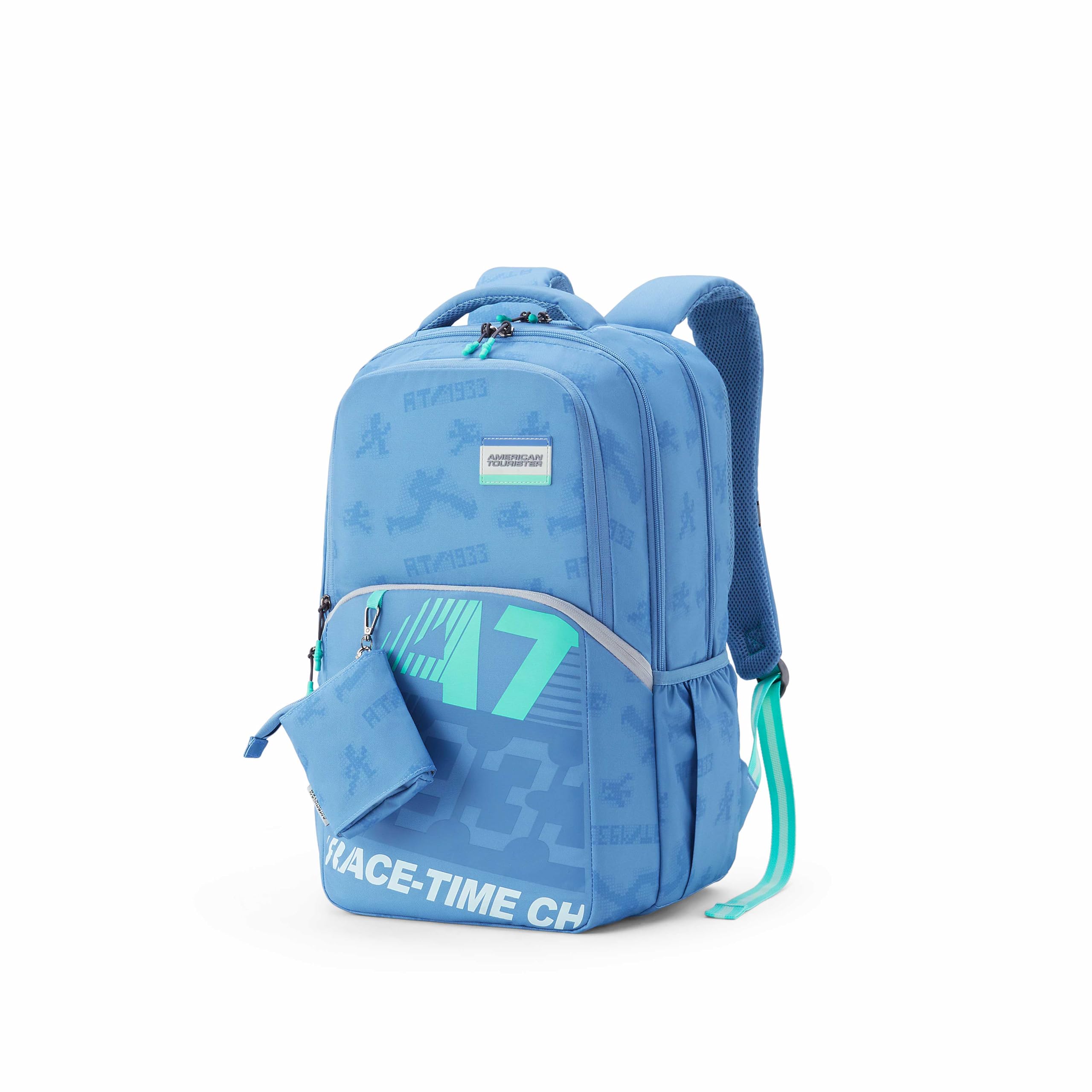 Uni-Teen | 32 Ltrs | 3 Compartments | Bottle Pocket | Ergonomic Padded Back Panel & Shoulder Straps | Secondary School Backpack | 1 Year International Warranty | Elemental Blue-image-10
