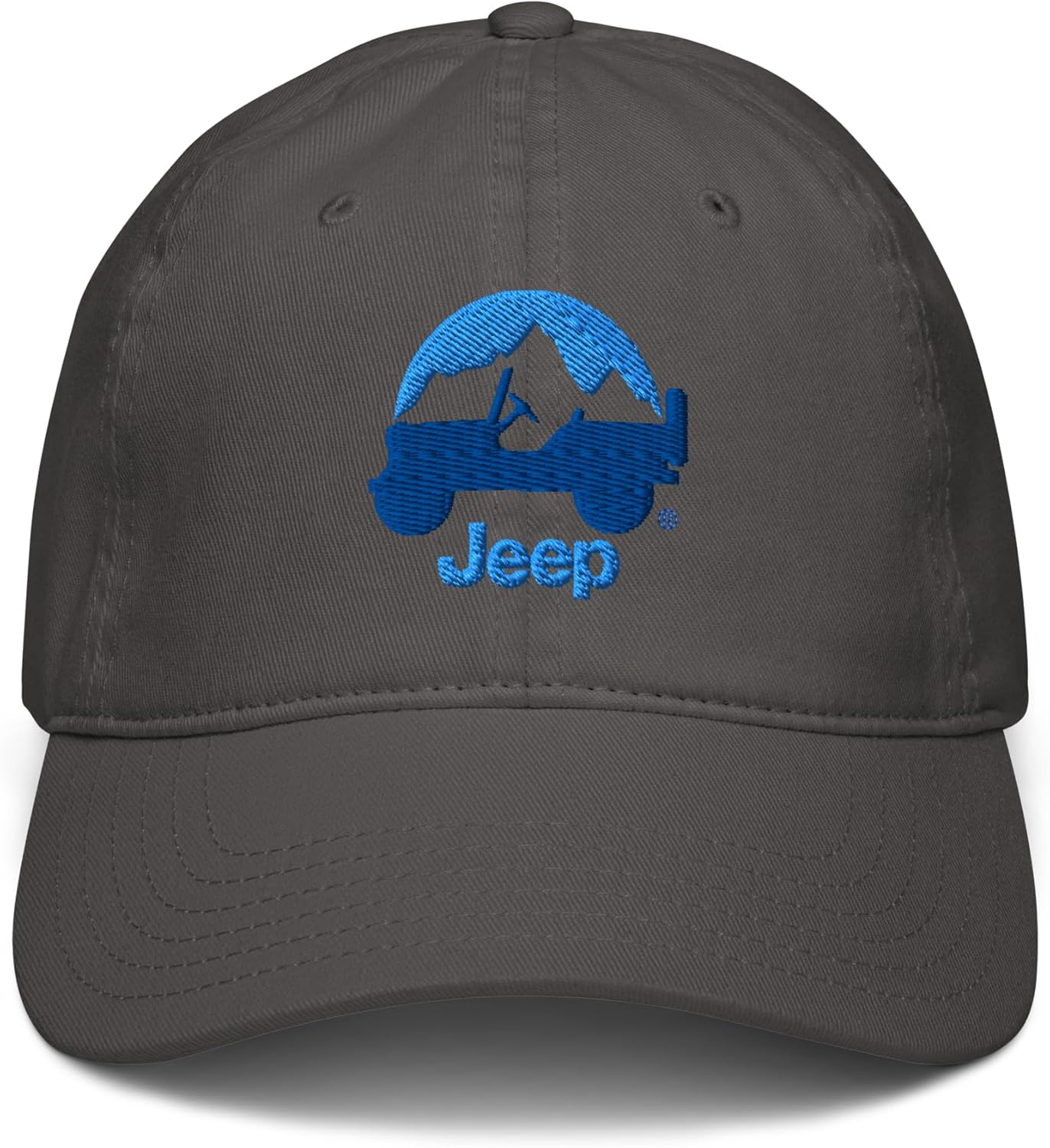 Jeep Willys Mountains Embroidered Badge Adjustable Baseball Hat - Image 2