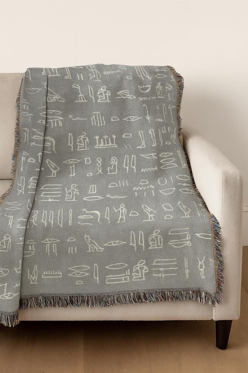 Eoqifjm As Shown In The Picture Woven Blanket, Throw Blanket For Couch
