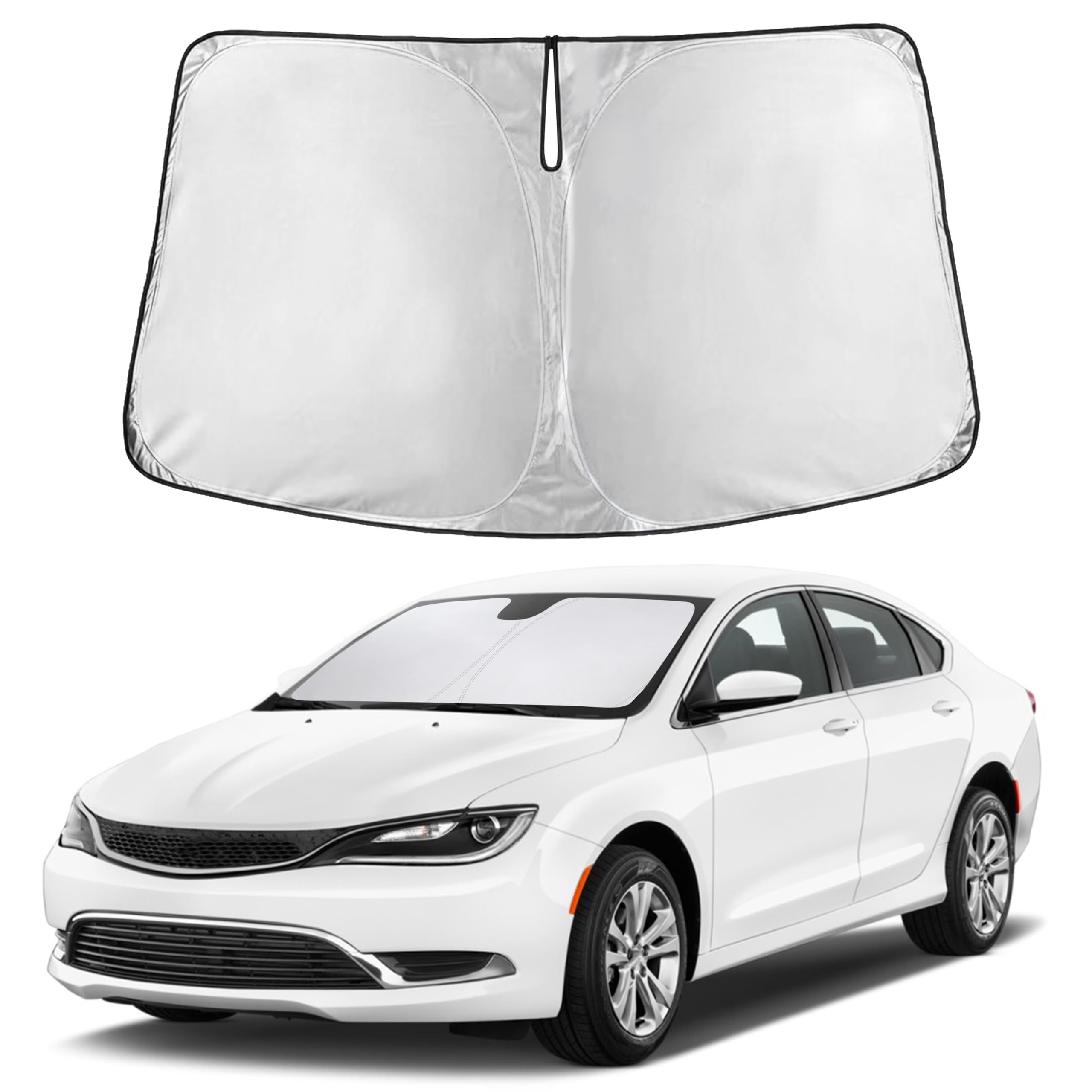 EcoNour Windshield Sunshade Compatible for Chrysler 200 2011-2016 2017 2018