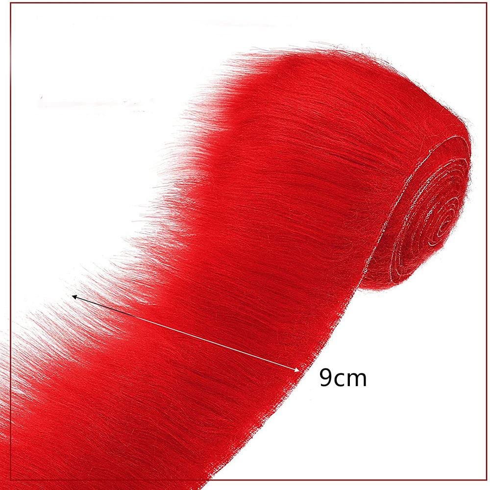 5 Nastri In Finta Pelliccia Per Decorazioni Fai Da Te – Rotoli Di Tessuto Peluche, 1,5m X 5cm, Set Colori Assortiti