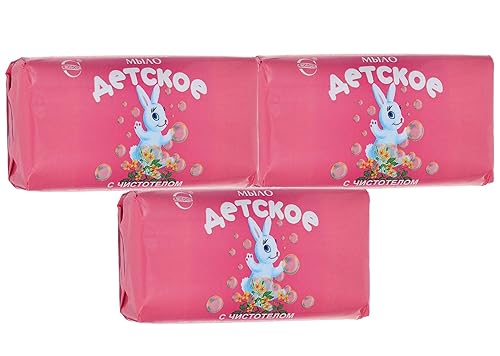 Svoboda - Juego de jabón para bebé de 3 piezas con extracto de celidonia, 3.53 onzas cada uno