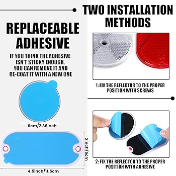 *p(R)ojectR® Reflector Collection Amazon.com: X AUTOHAUX 4 Pcs Universal Round Shape Reflector