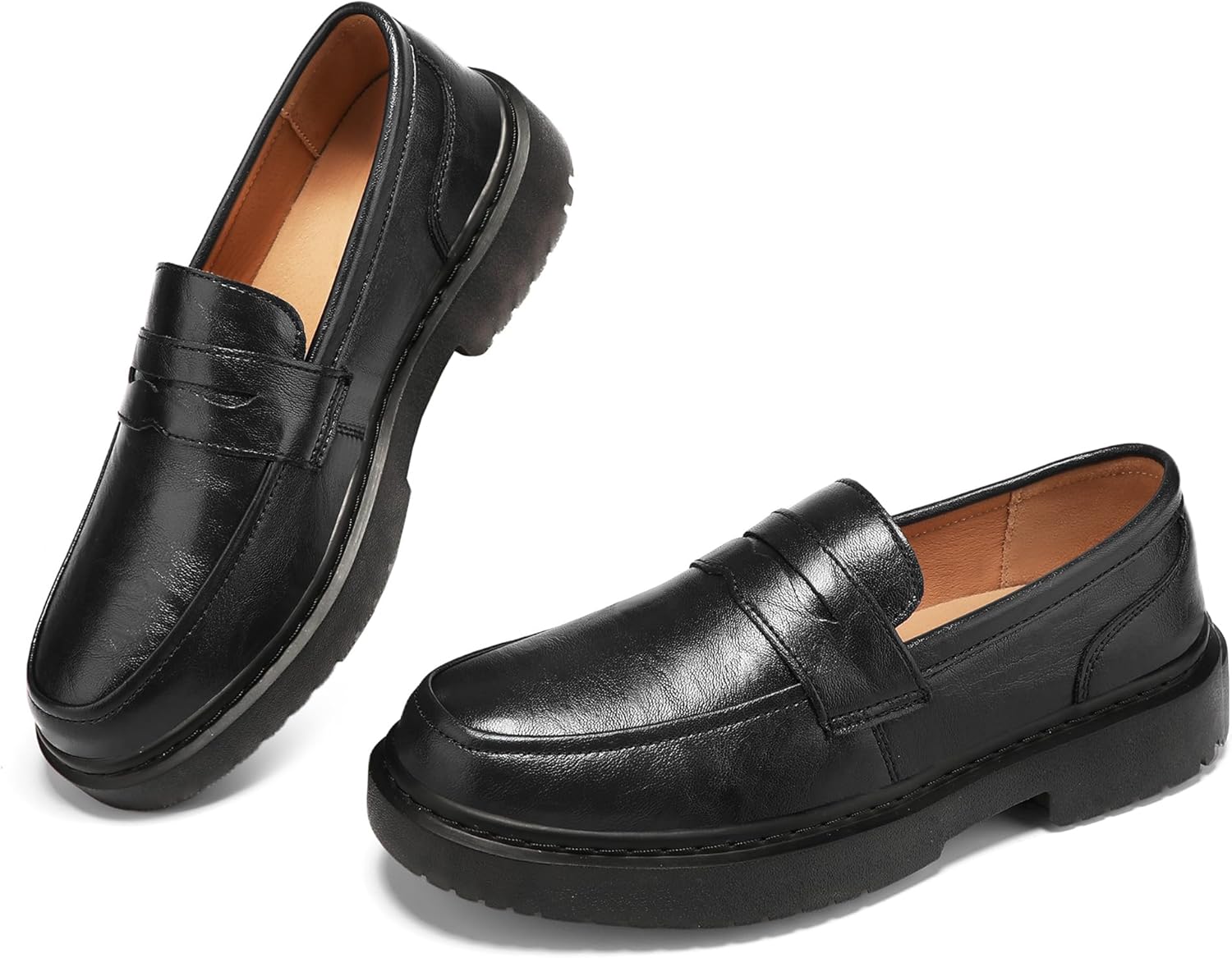 BEAUSEEN Women's Penny Loafers Slip On Comfortable & Lightweight Driving Moccasins Casual Office Work Flats Cute Business Dress Shoes