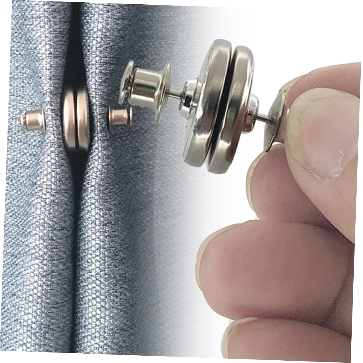 STOBAZA 25paires Boutons De Rideaux Magnétiques Décoratifs Système De Maintien Pratique sans Outils Fixation Facile Et pour Rideaux