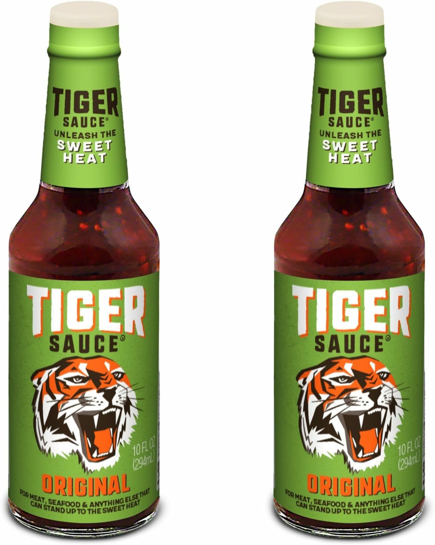 Tiger Sauce Original Hot Sauce, 10oz Bottle (Pack of 2)