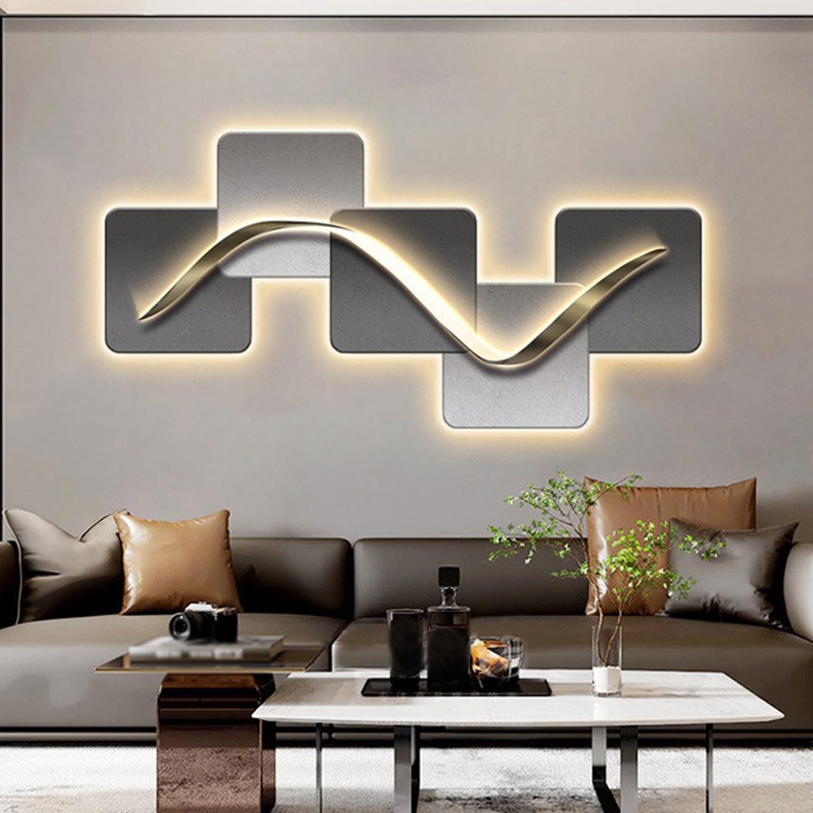 Art mural géométrique 3D LED pour illuminer votre chambre