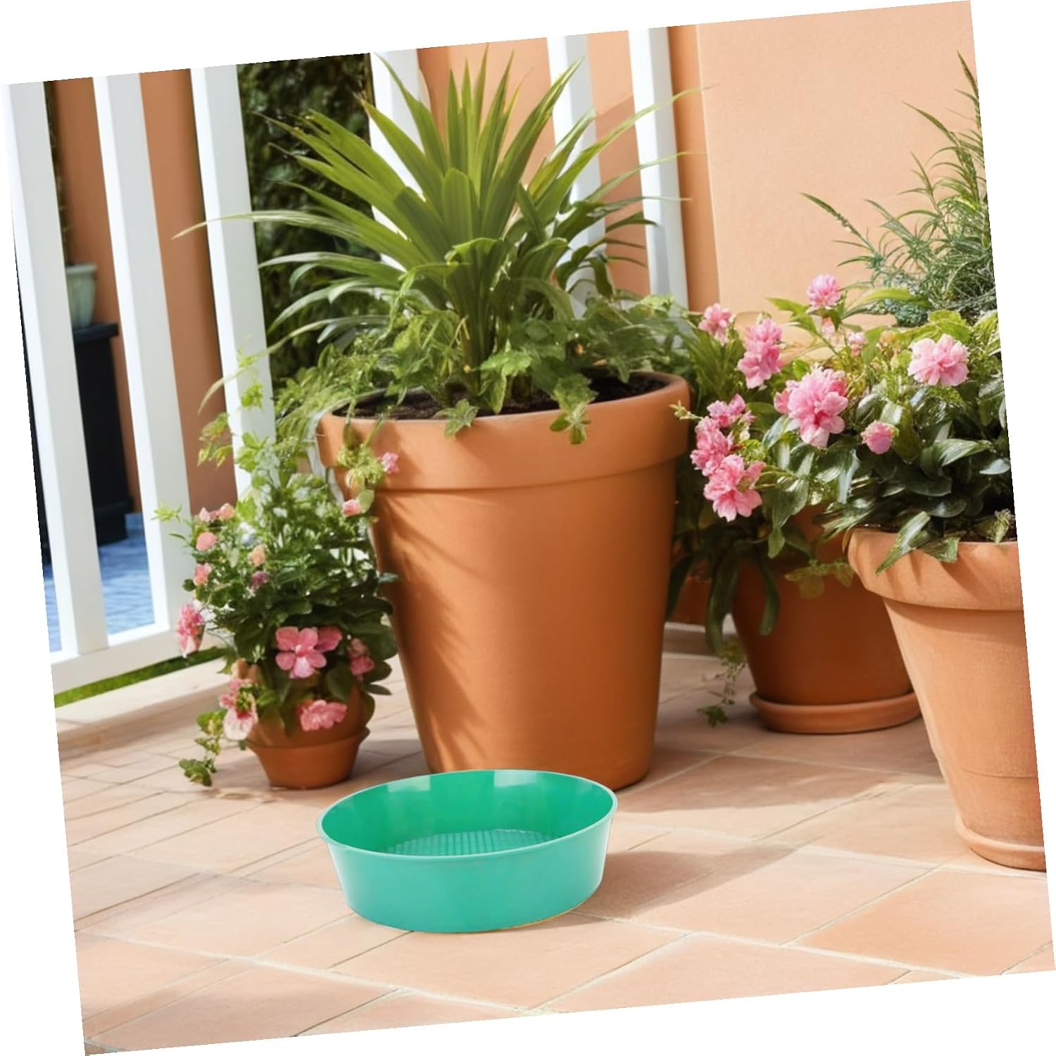 Garden Mesh Sieve Tool Plastic Soil Strainer for Sifting Rocks Debris for Gardening Backyard Use Easy to Clean