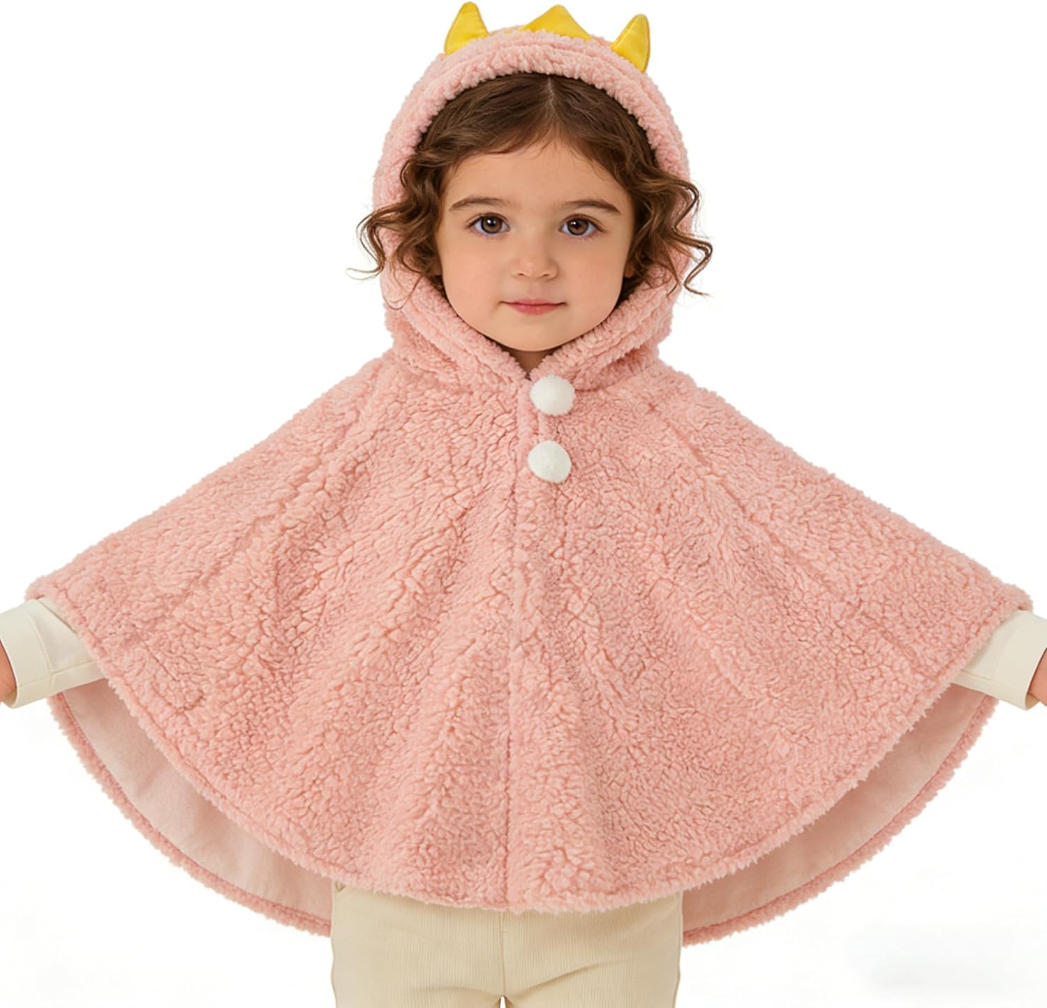 Holiberty Winter Kids Clothes Baby Warm Hooded Cape Cute Car Seat Fleece Cloak Snowsuit Outwear Outdoor Shawl Coat Poncho - Image 2