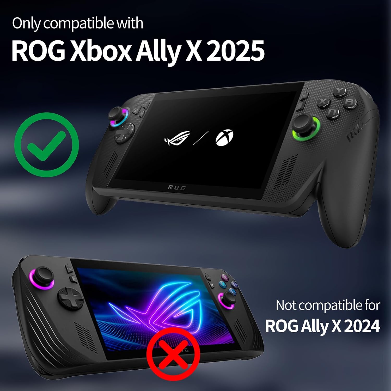 Protective Case with Kickstand for ASUS ROG Xbox Ally X 2025 - Shockproof TPU Cover with Stand, Non - Slip & Anti- Collision Handheld Game Console Accessories (White) image 2