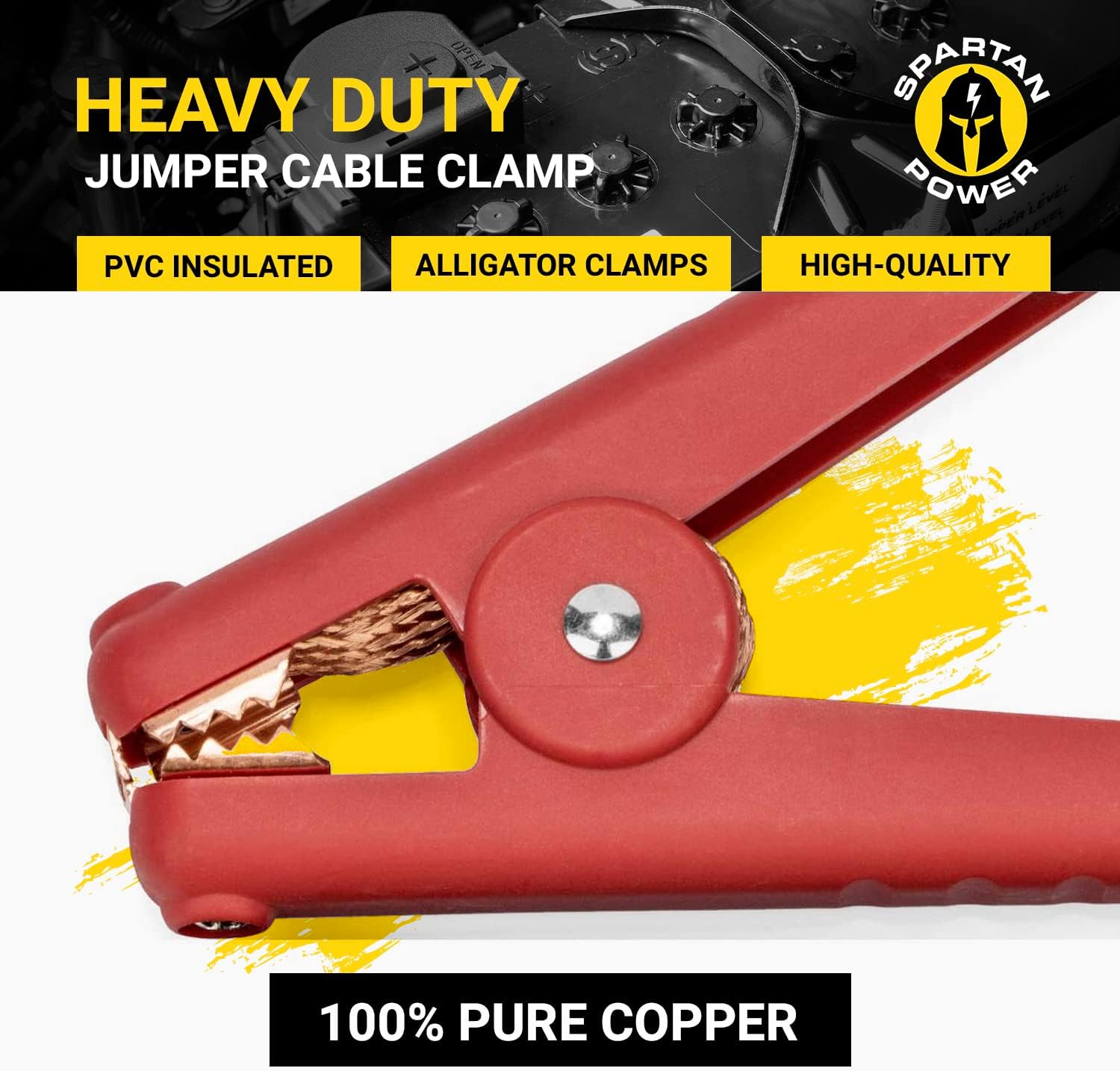 Close-up of the Spartan Power clamp showing the bolt connection point