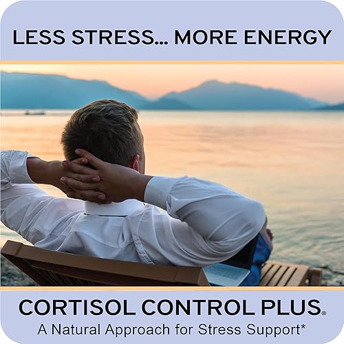 Miniatura 4 de Cortisol Control Plus - Apoya el alivio del estrés, la respuesta equilibrada al cortisol, la relajación y el sueño reparador - Ashwagandha,