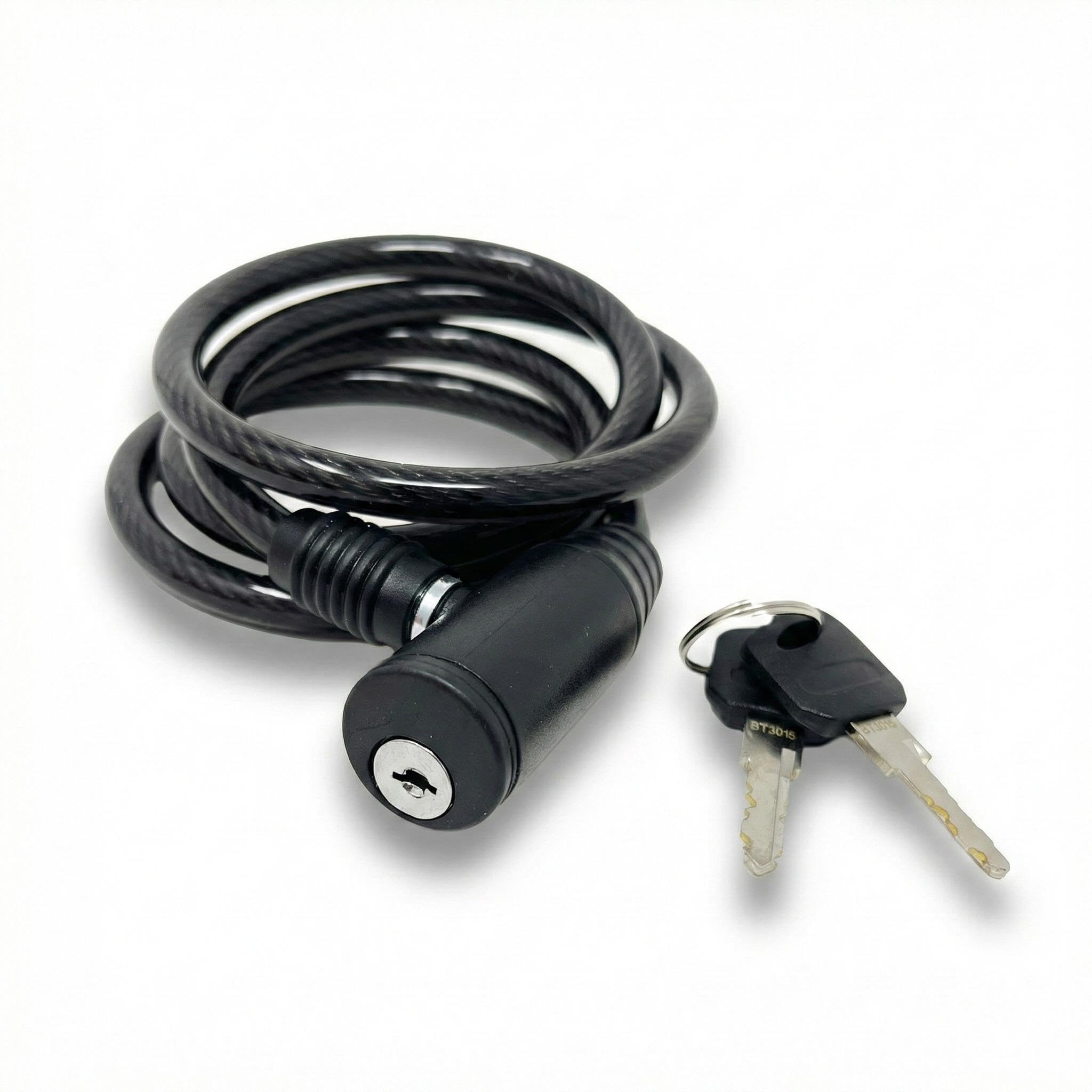 Catena Lucchetto Antifurto Bici Cavo 8 mm x 1 m con Chiave · Resistente · Rivestimento Protettivo Antigraffio · Sicurezza per Bicicletta, Monopattino