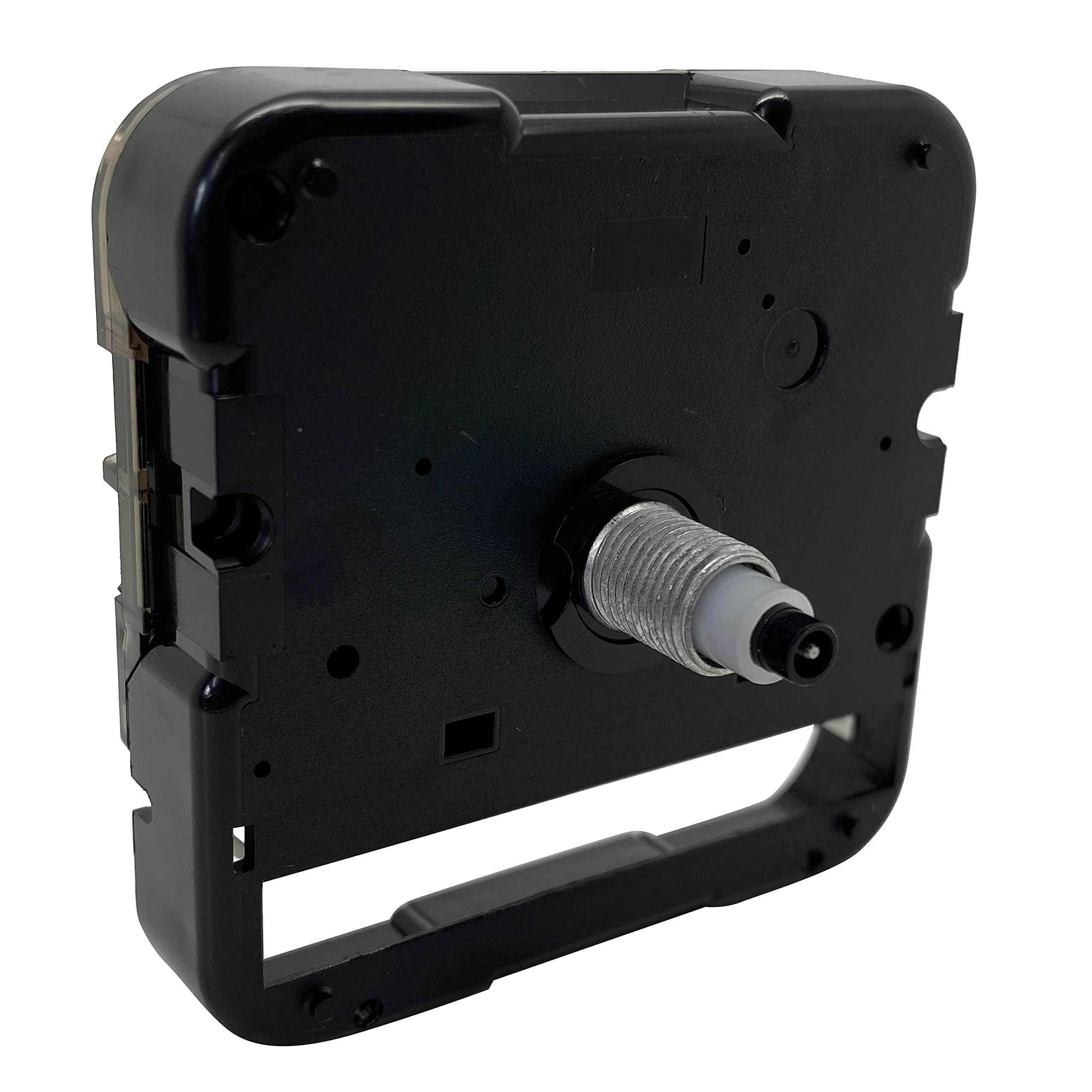 Dans Clock Shop Black Skp Quartz Clock Movement Mechanism Motor Suitable Replacement Repair For Seiko - Euro And Plasic Shaft (15.4Mm Non Ticking Nef Plastic Shaft)