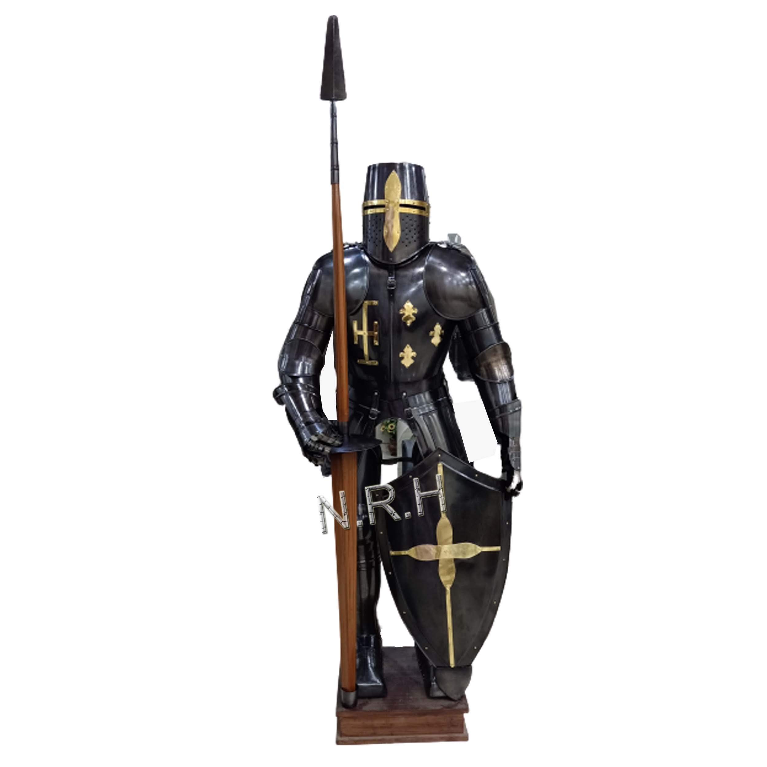 Nautical Replica Hub Medieval Armor Wearable Knight Crusader Full Suit Of Armor Costume