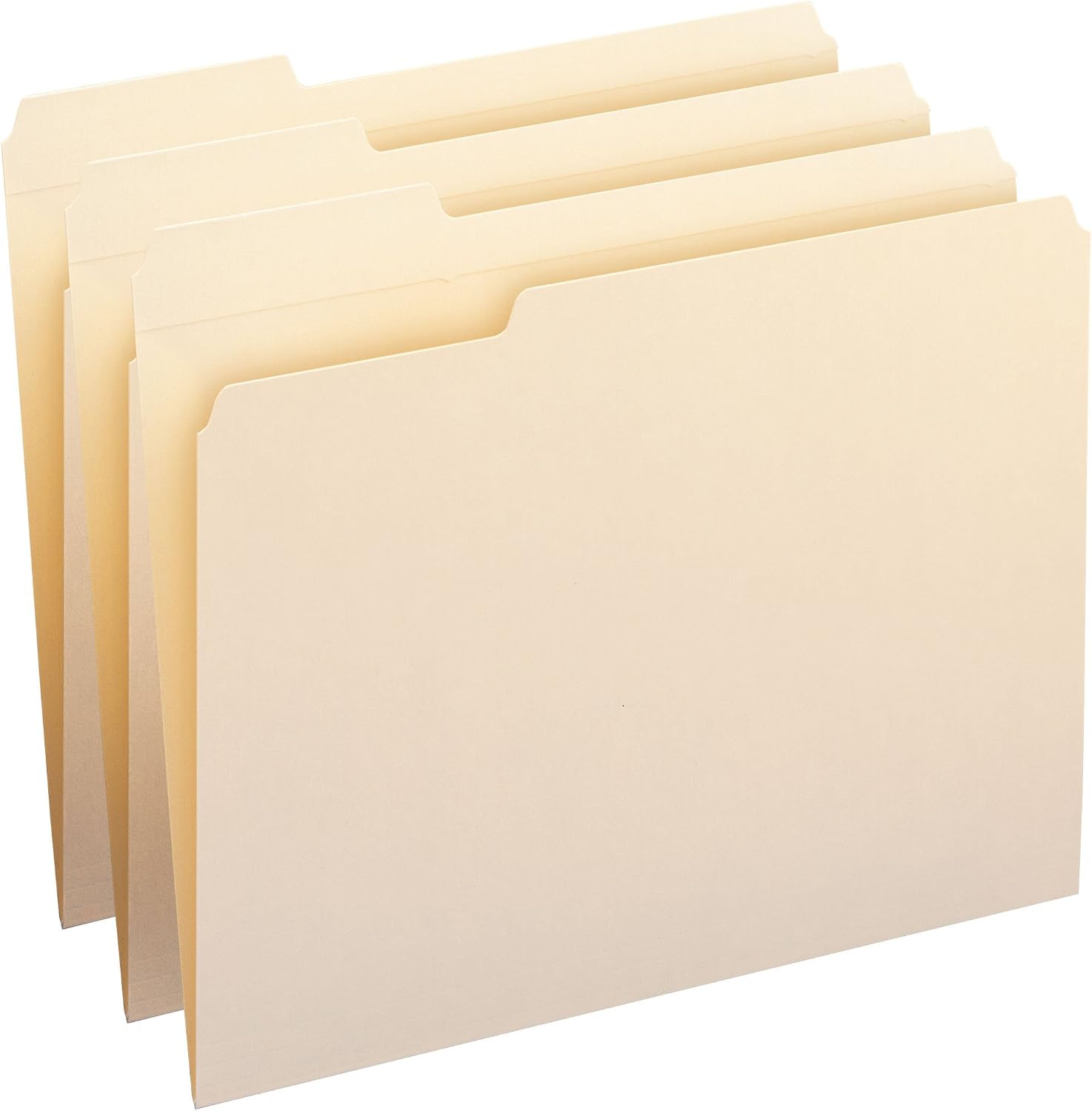 Smead, 10335, Reinforced Tab Manila File Folders, 1/3-Cut Tabs, Left Position, Letter Size, 11 pt. Manila, 100/Box, Sold As 1 Box